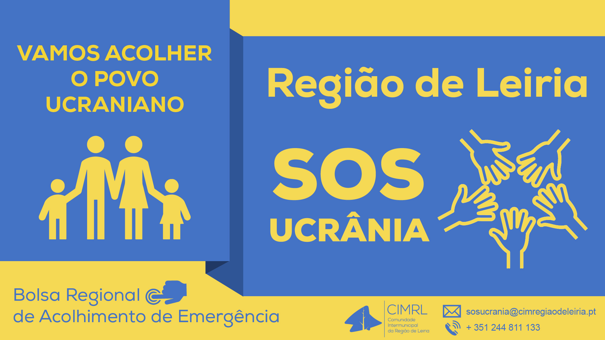 Imagem Comunidade Intermunicipal da Região de Leiria ativa plataforma de apoio ao acolhimento de cidadãos de nacionalidade ucraniana