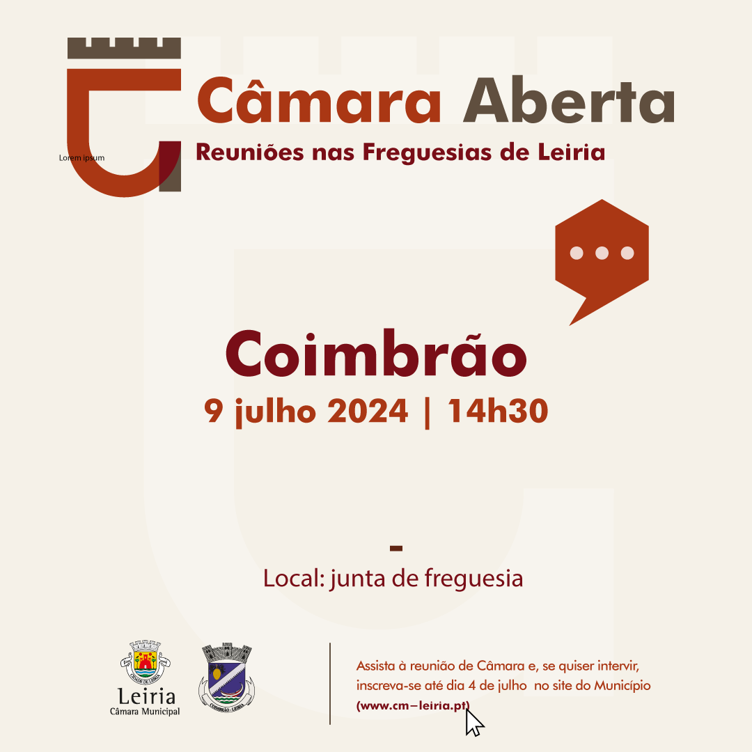 Imagem Camara Aberta reuniões nas freguesias do concelho de Leiria